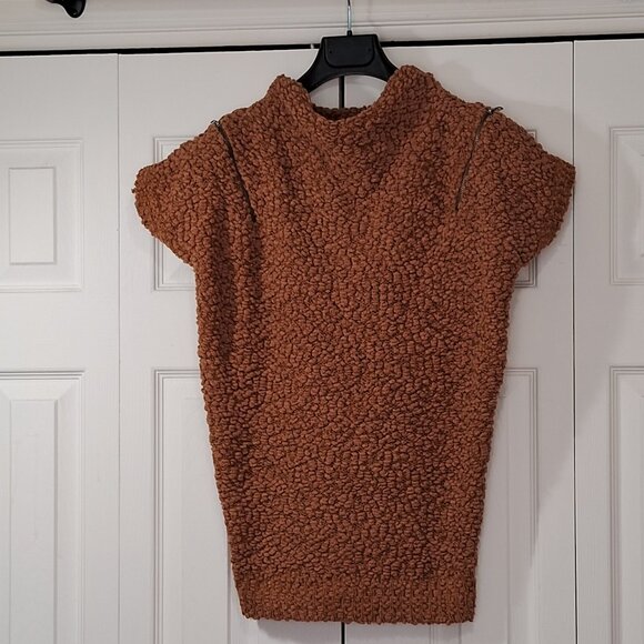 Simply Vera Wang Short Sleeve Chunky Knit Top - Picture 2 of 10